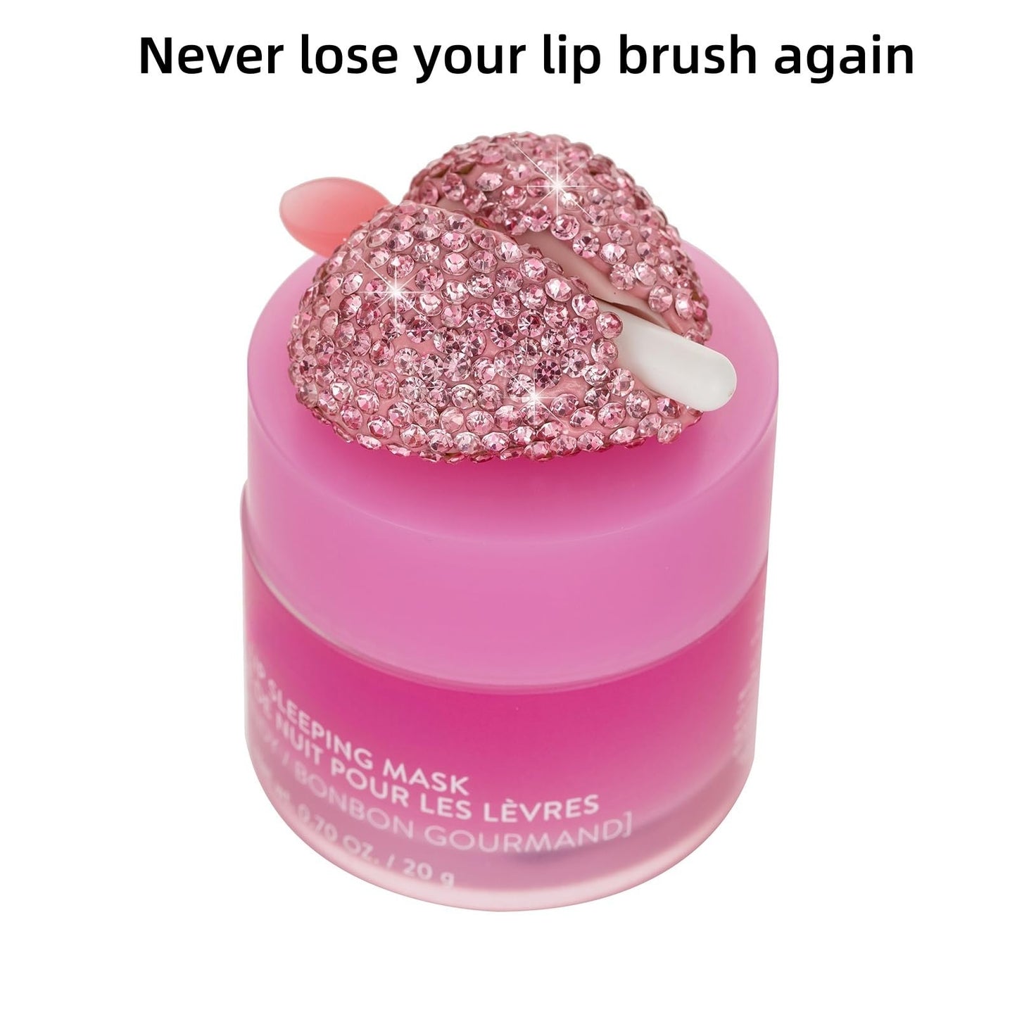 Veseek Lip Brush Holder,Lip Balm Brush Organizer Compatible with LANEIGE Lip Sleeping Mask,Silicone Sleeve Protector Cover for L