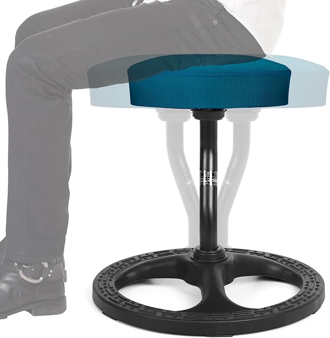 Upaloop ADHD Chair for Kids, Yoga Chairs for Adults, Wobble Stool Active Flexible Seating Desk Chair with Non-Slip Base and Washable Seat Cover for Stability, Balance, Yoga, Office, School, Classroom