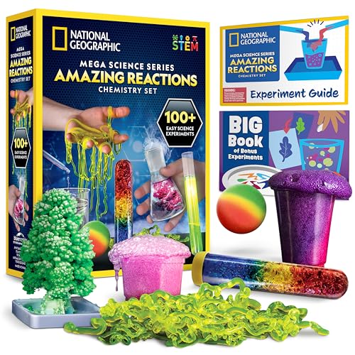 National Geographic Amazing Chemistry Set - Chemistry Kit with 100+ Science Experiments Including Crystal Growing and Reac...