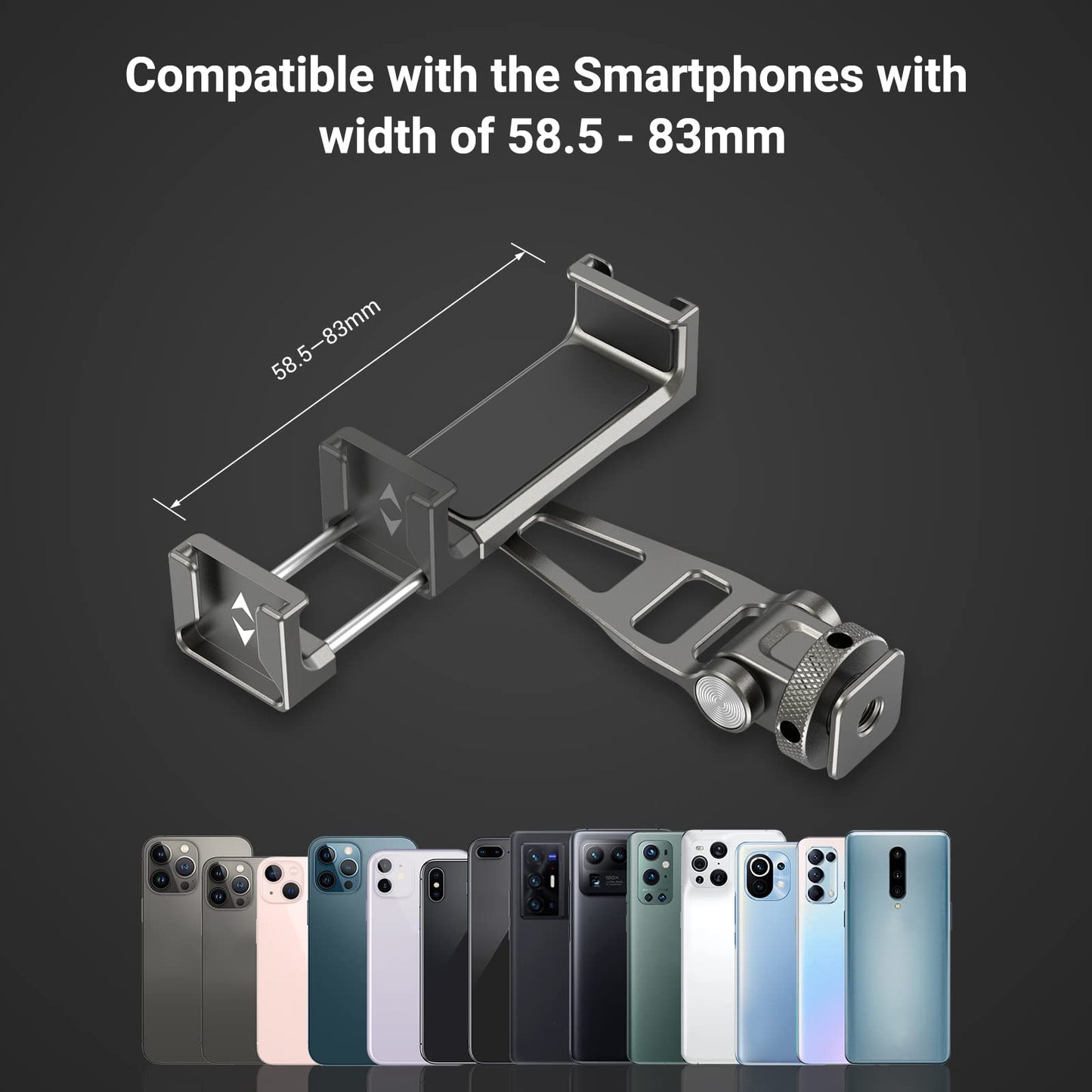 Smallrig Multifunctional Universal Cell Phone Mount Adapter, Phone Tripod Mount With Cold Shoe, Phone Holder For Iphone 16 15 14