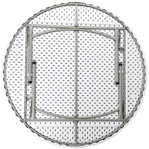 Flash Furniture Elon 6' Round All-Occasion Plastic Folding Event Table, Foldable Portable Banquet Table for Indoor/Outdoor...