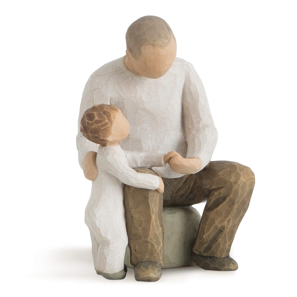 Willow Tree Grandfather, Bridging Generations with Ageless Love, Gift for Grandparents, Shows Caring Relationships Between Grandparent and Young Grandchild, Sculpted Hand-Painted Figure