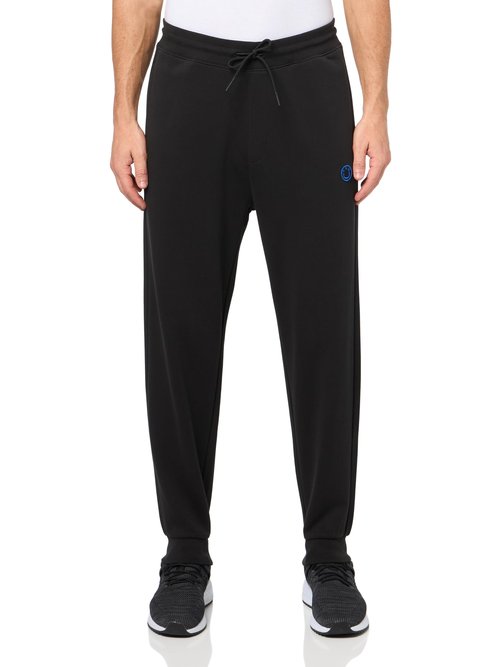 HUGO Smiley Logo Cotton Sweatpants, Black Crow, XL