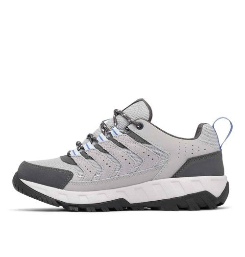 Columbia Womens Strata Trail Low Waterproof, Steam/Eve, 10.5 Wide