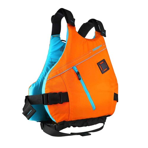 Thurso Surf Horizon Life Jacket – USCG Approved Adult Life Vest for Kayaking Boating Fishing PFD Personal Flotation Device for Men Orange (S/M)