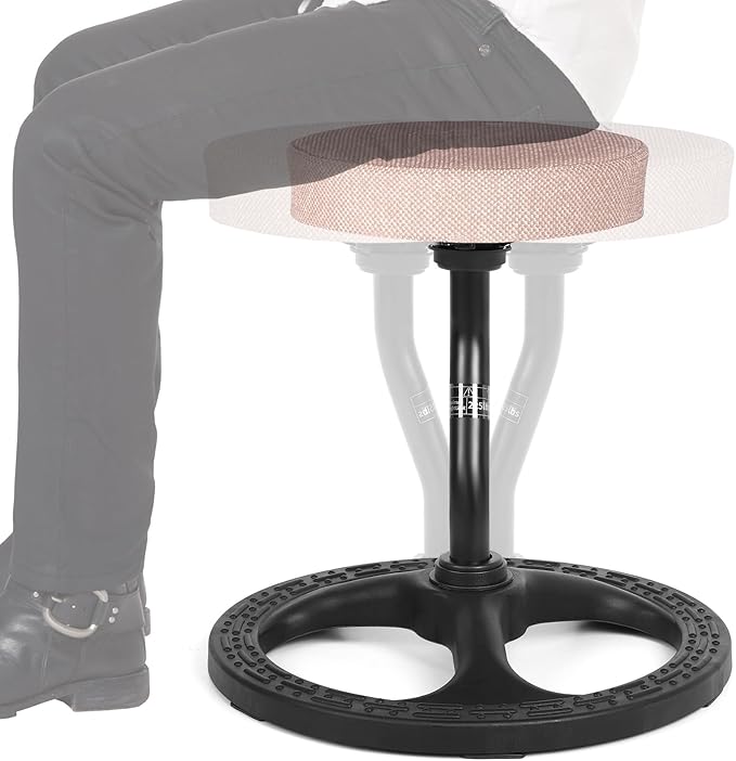 Upaloop ADHD Chair for Kids, Yoga Chairs for Adults, Wobble Stool Active Flexible Seating Desk Chair with Non-Slip Base and Washable Seat Cover for Stability, Balance, Yoga, Office, School, Classroom