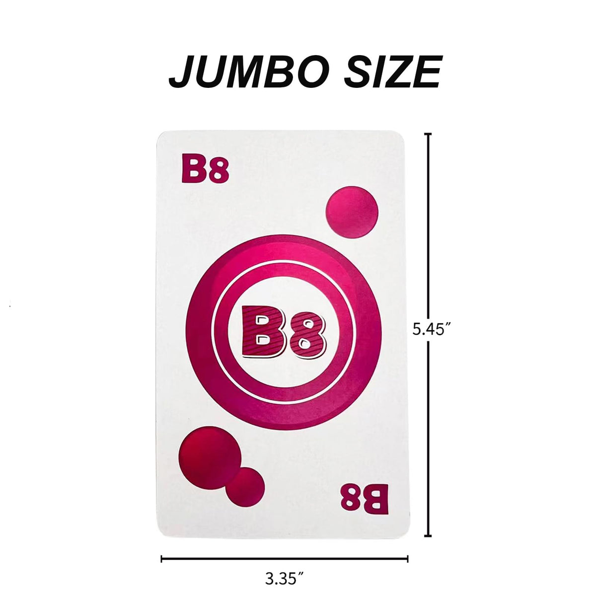JUNWRROW Bingo Jumbo Calling Cards-Pack of 86-Colorful Bingo Cards-5.45"x3.35"per Card-Bingo Games for Adults, Seniors, and Family