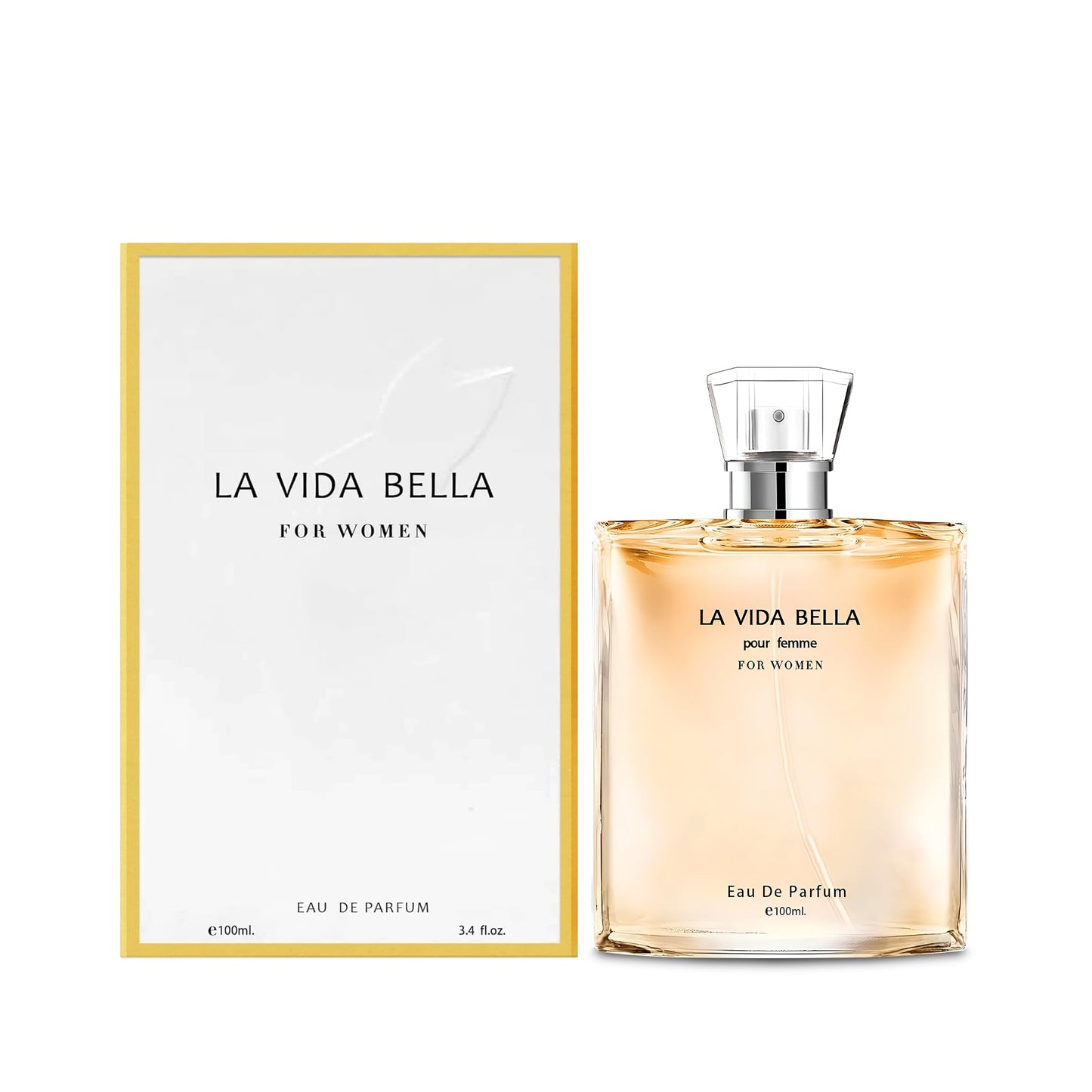 AFLUXE La Vida Bella Women Perfume–Bold & Sophisticated Scent Eau De Parfum With Citrus,Spice,And Woody Notes Long Lasting Natural Spray Fragrance 3.4 Fl Oz