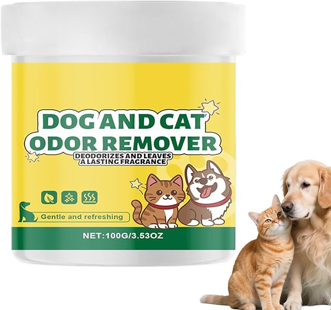 100g Cat Odor Remover Gel, Natural Long Lasting Eliminator, Safe and Effective Odor Control for Litter Boxes Upholstery Floors Laundry Fabric and Furniture, Perfect for Maintaining a Home