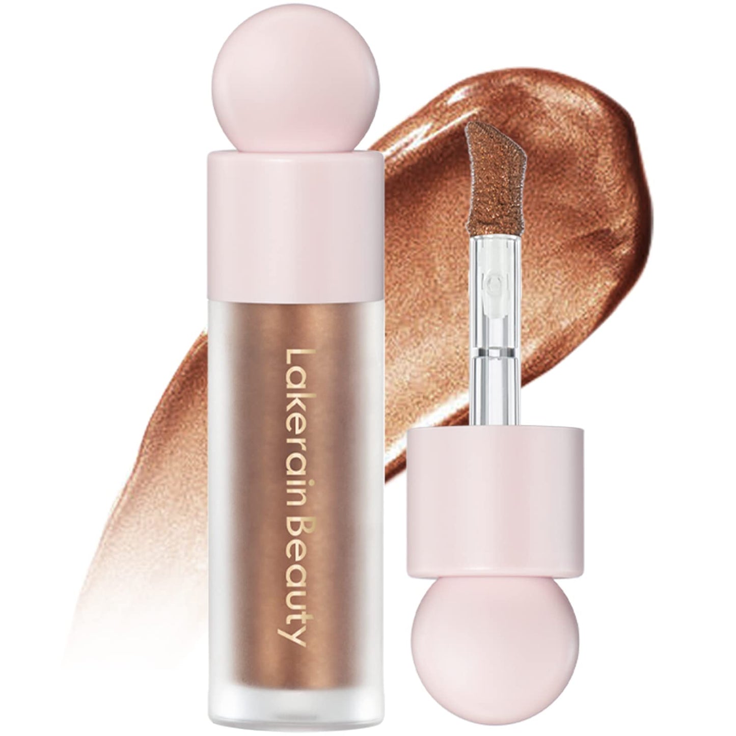 Erinde Liquid Highlighter, Face Highlighter Bronzer Makeup Stick, Natural Glossy Finish, Lightweight Blendable Silky Smooth Crea