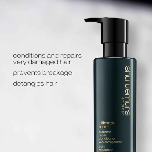 Shu Uemura Art Of Hair Ultimate Reset Extreme Repair Conditioner - Strengthens to Reduce Breakage and Split Ends, Deeply Conditions and Nourishes Damaged Hair, With Japanese Rice Extract, 8 Fl Oz
