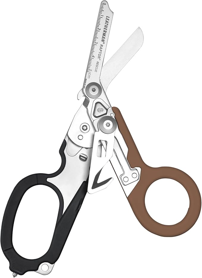 LEATHERMAN, Raptor Rescue, 6-in-1 Heavy-Duty Emergency/Trauma Shears with Carbide Glass Breaker & Strap Cutter, Made in th...