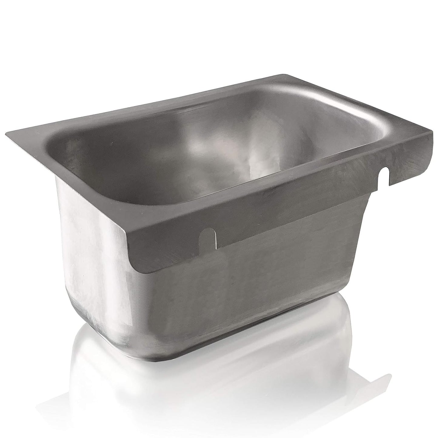 Grease Cup Holders for Commercial Kitchen Canopy Hoods - 4" Deep Drip Pan Grease Catchers for Restaurants (4)