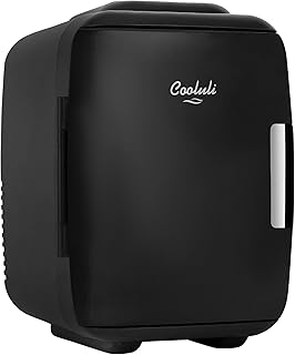 Cooluli Mini Fridge for Bedroom - Car, Office Desk & Dorm Room - Portable 4L/6 Can Electric Plug In Cooler & Warmer for Fo...