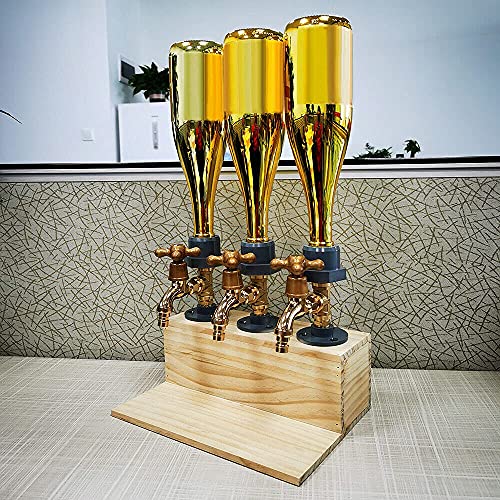 Drink Dispenser Whiskey Wood Dispenser with Tap, Wooden Drinking Fountain,Beverage Dispenser for Bar and Juice Soda Drink ...