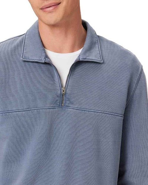 PAIGE Men's Davion Quarter Zip Pullover, Vintage Ink Pot