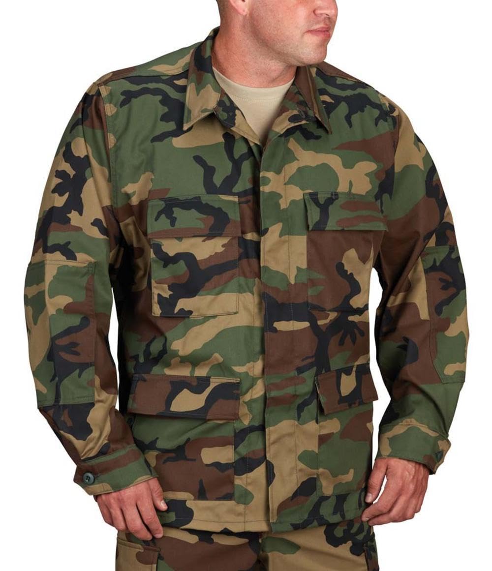 Propper Men's F545455-Men's BDU Coat, Woodland, X-Large Regular