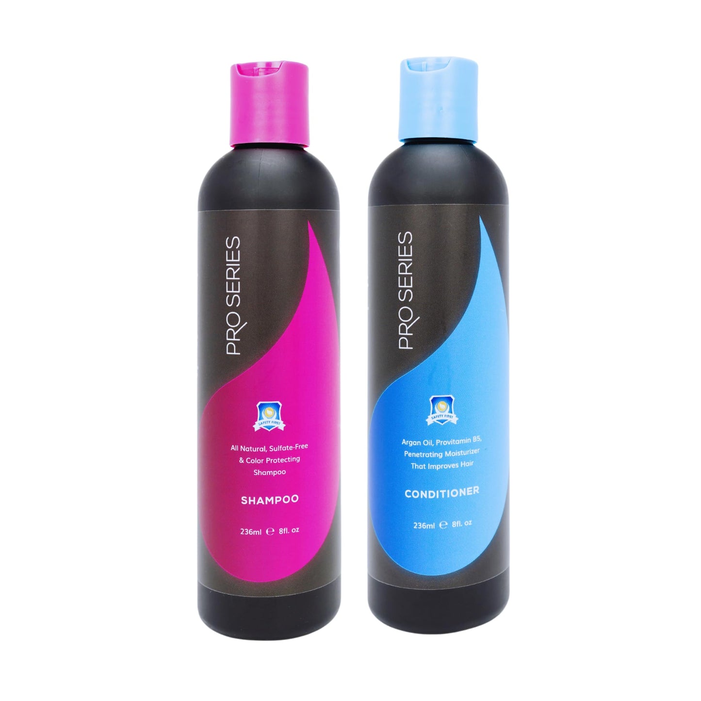 Pro Series Daily Care Shampoo & Conditioner Set | Sulfate-Free, Moisturizing, Anti-Frizz, Color-Safe for Wigs & Hair Systems - 8