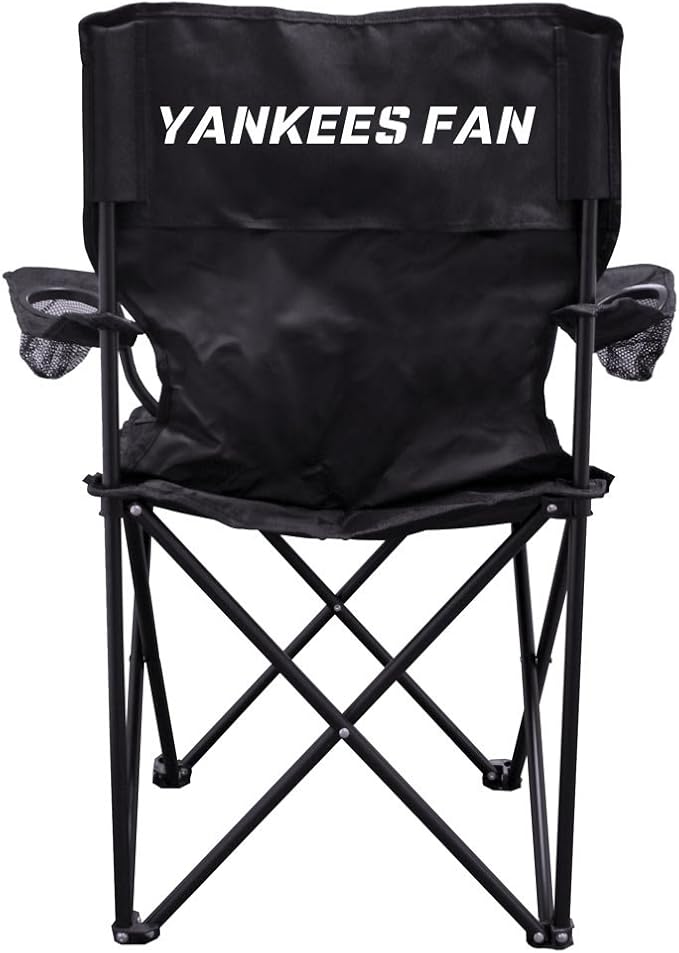 VictoryStore Outdoor Camping Chair - Yankees Fan Camping Chair with Carry Bag.