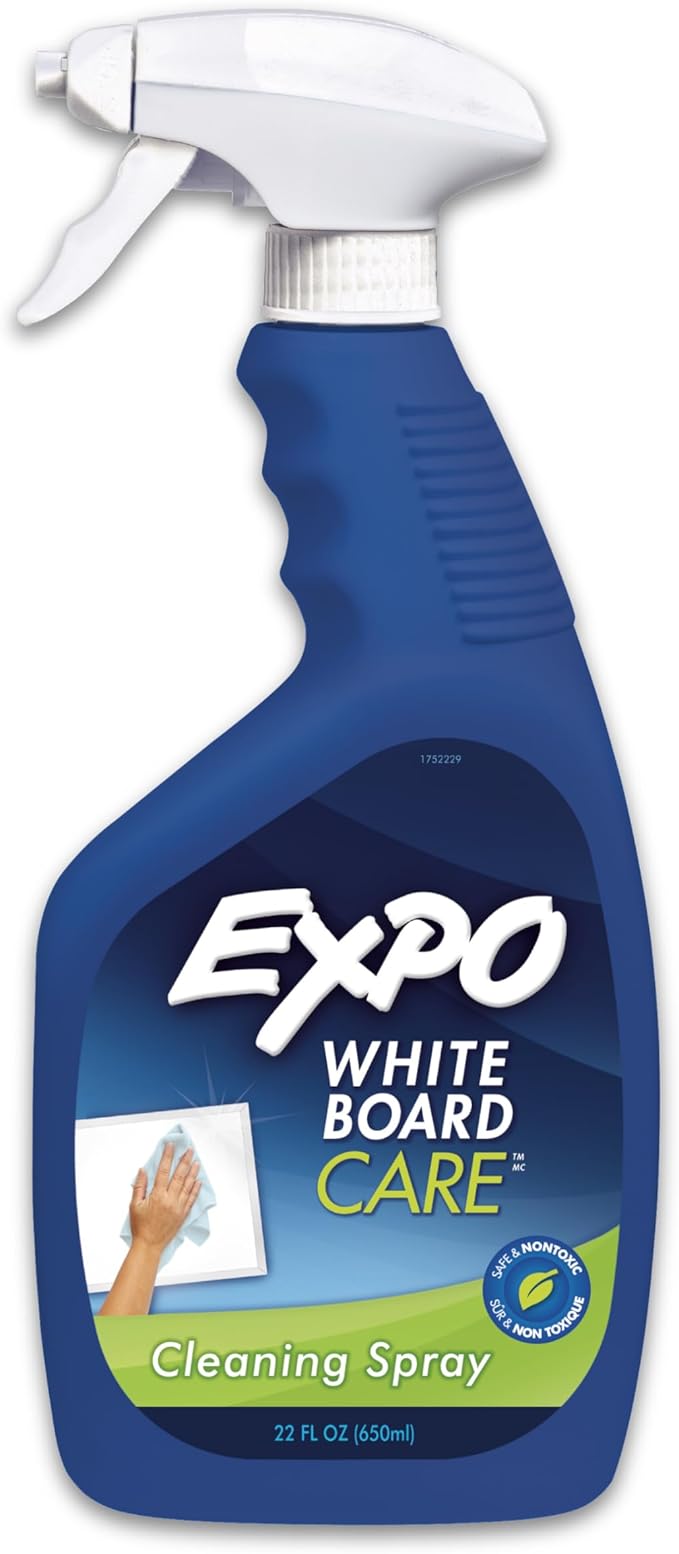 EXPO Dry Erase Whiteboard Cleaning Spray, 22oz - Calendar, Organization, Essential Supplies for Office, School, Classroom,...