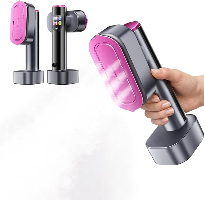 Garment Steamer for Clothes, Portable Handheld Design travel steam iron, 190ml Big Capacity, 1200W, Strong Penetrating Steam, Removes Wrinkle, for Home, Office
