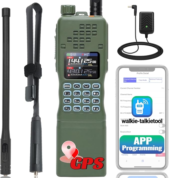 BAOFENG Radio AR-152 PRO Ham Radio Handheld 10W Rechargeable Walkie Talkies Long Range Two Way Radio NOAA Weather Radio GP...
