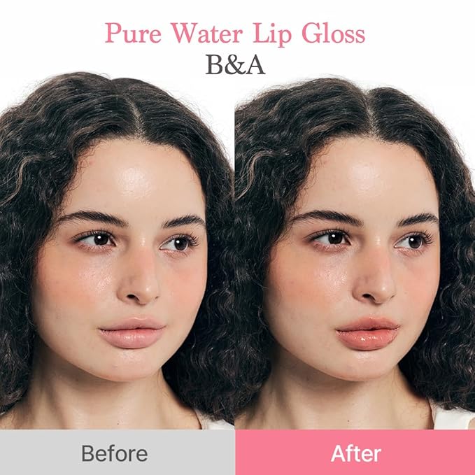 dasique Pure Water Lip Gloss #09 Pink Lemonade 0.09 oz | Variety of Colors | Dewy Gloss | Buildable Gloss Tesxture | Non-Sticky | K-beauty