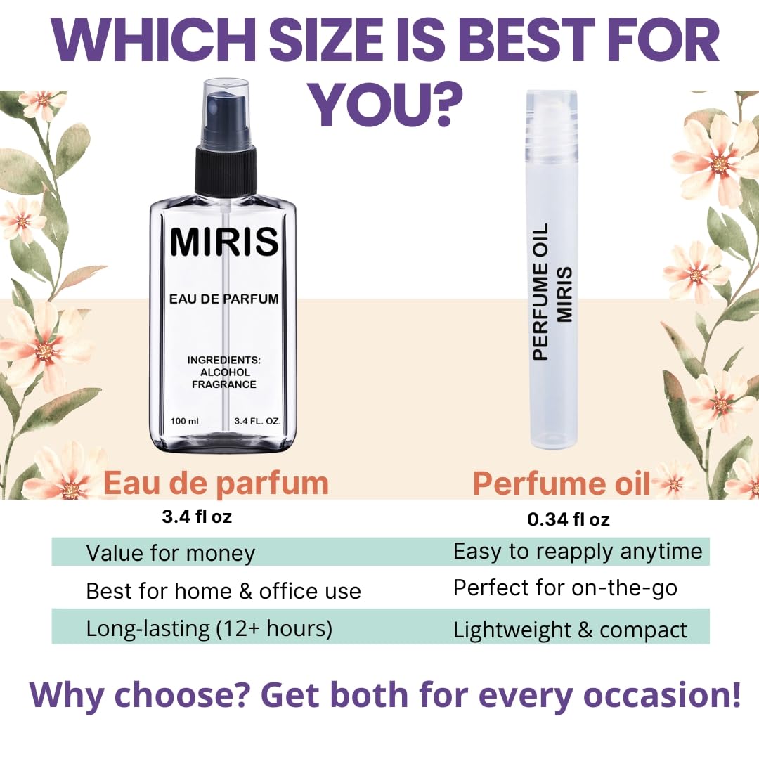 MIRIS No. 36897, Inspired by Amyris Homme, Long-Lasting Eau de Parfum for Men, Spray 3.4 Fl Oz / 100 ml