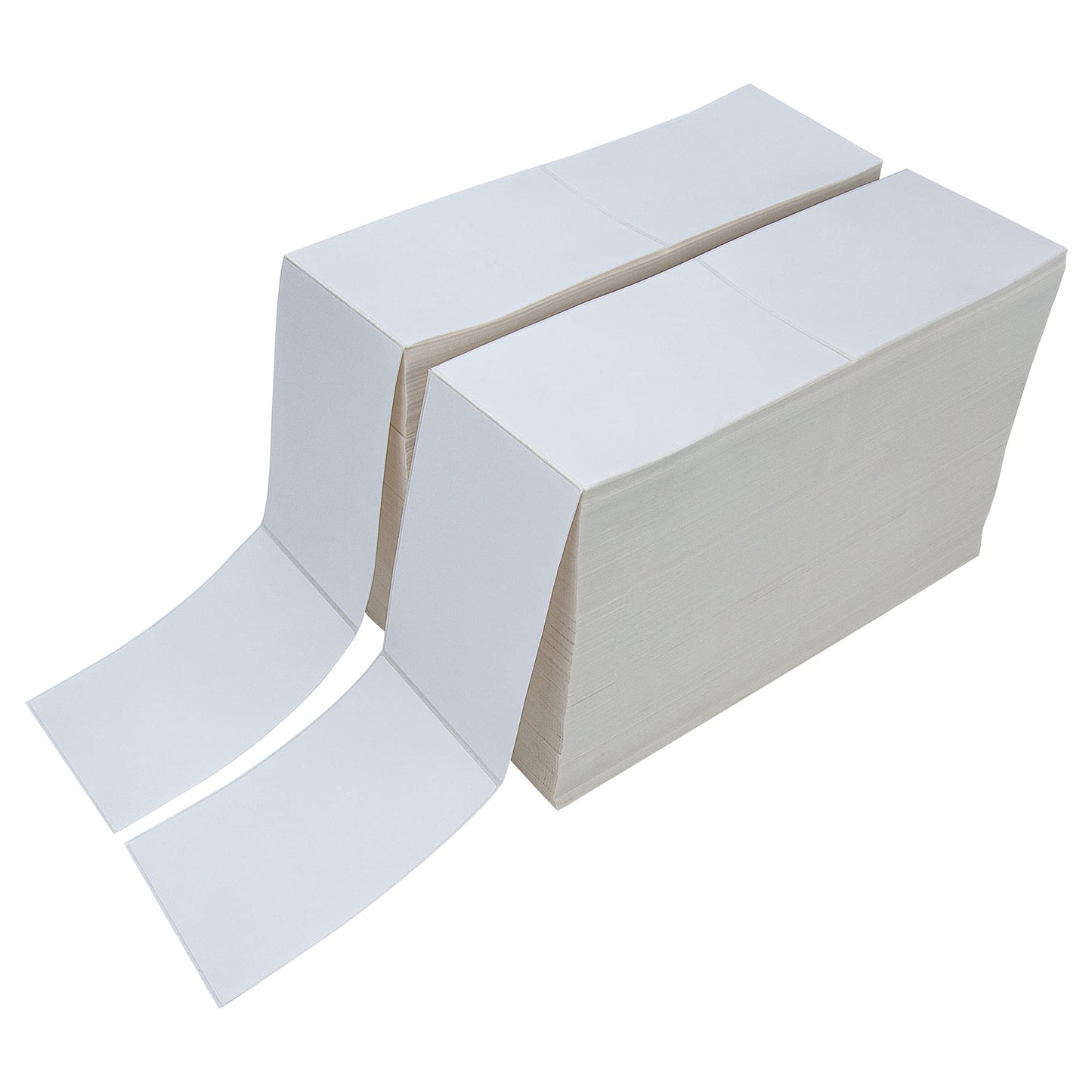 L LIKED 6000 4x6 Thermal Shipping Labels Fanfold, Direct Thermal Printer Labels Compatible with Zebra Rollo - Perforated Strong Adhesive