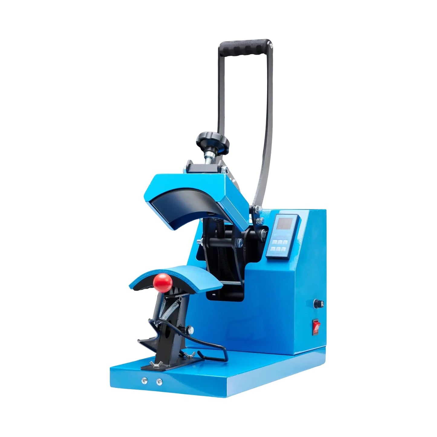 NEWBULIG Hat Heat Press Machine, Heat Mathines for Pressing Cats with Precise Temp Control, 3.2"x5.5" Heating Plate for Baseball Caps, Beanies and Custom Designs, Includes Memory Mode & Safety Base