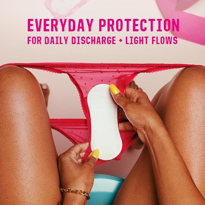 Flo - Daily Liners (24 Pack) Very Light Flow - Wrapped, Ultra-Thin - Natural, Absorbent, Soft & Breathable - Made with Organic Bamboo Panty - Liners for Women - Fragrance Free - Vegan & Cruelty Free