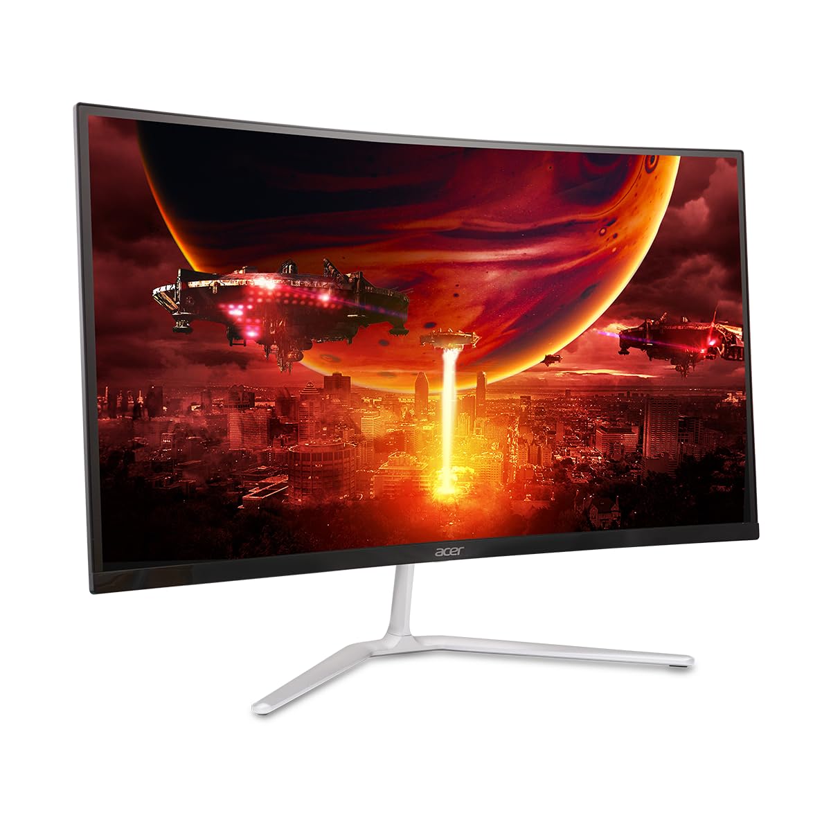 acer Nitro 27" WQHD 2560 x 1440 1500R Curved PC Gaming Monitor | AMD FreeSync Premium | 180Hz Refresh | 1ms VRB | VESA Mountable | HDR10 | 1 x Display Port 1.2 & 2 x HDMI 2.0 | EDA270U Pbmiipx
