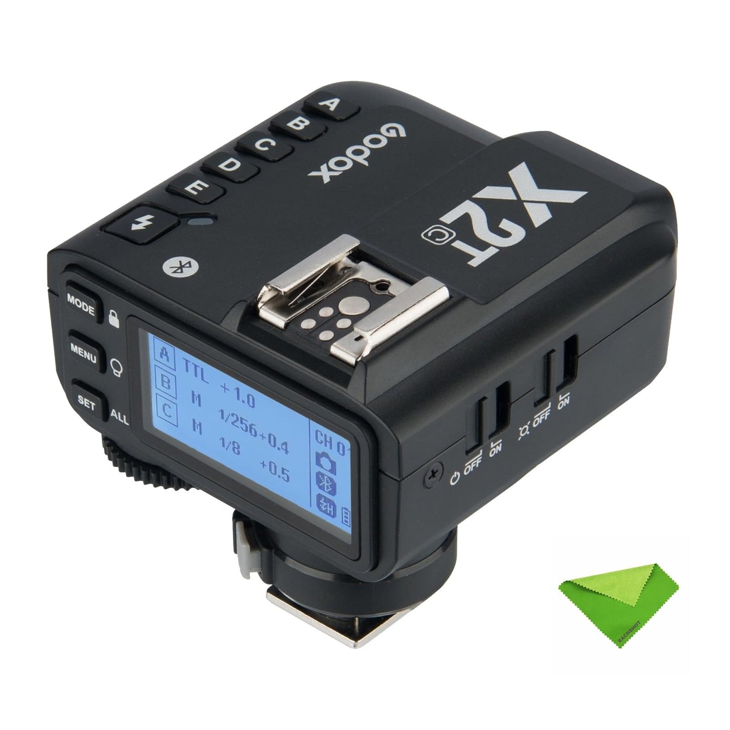 Godox X2T-C Ttl Wireless Flash Trigger For Canon, 1/8000S Hss Bluetooth Connection Supports Ios/Android App Controller, Tcm Func