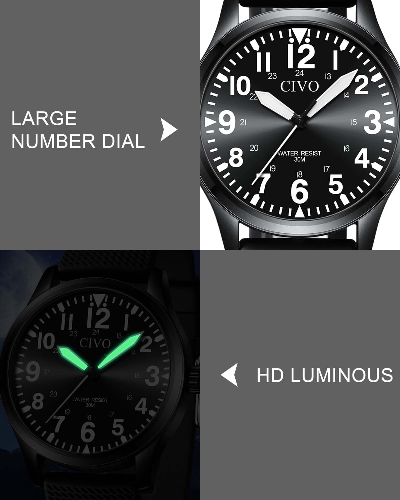 CIVO Gifts for Husband from Wife: Gifts for Husband from Wife at Anniversary Birthday Valentine, Watch for Men