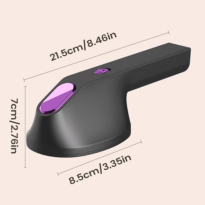 Travel Steamer Device, Compact Iron Machine, 8.46x3.31x2.48 Inches Dress Steamer for Cotton, Portable Clothing Tool with Fast Heat, Garment Care Accessory for Home Trip Shirt Linen Wool Fabrics