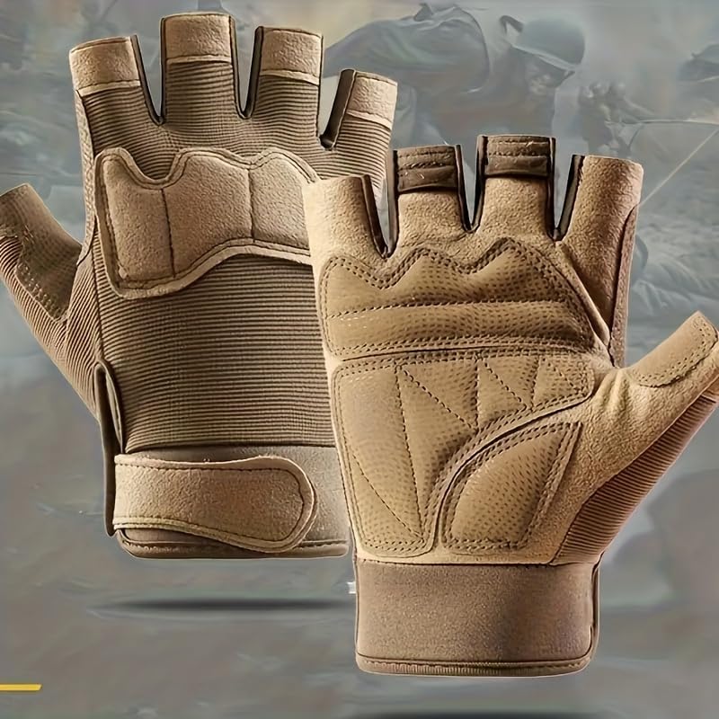Half Finger Anti-Slip Gloves Premium Cool Dessert Gloves For Cycling Hiking Training Outdoor Sports
