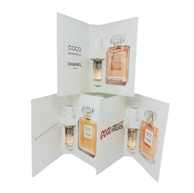 CHANEL Coco Mademoiselle Collection 3 Vial Sample1.5ml each (1 EDP/1 Intense/1 L'eau Privee)