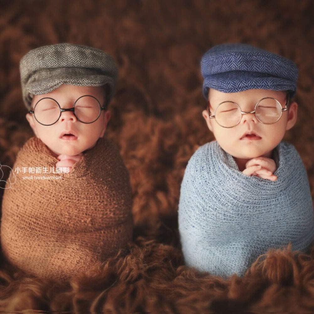 SHARELY SHEEP Baby Photoshoot Props Gift for Newborn Baby Boy Girl Photo Shoot Fake Glasses Halloween Costume Santa Cosplay Props