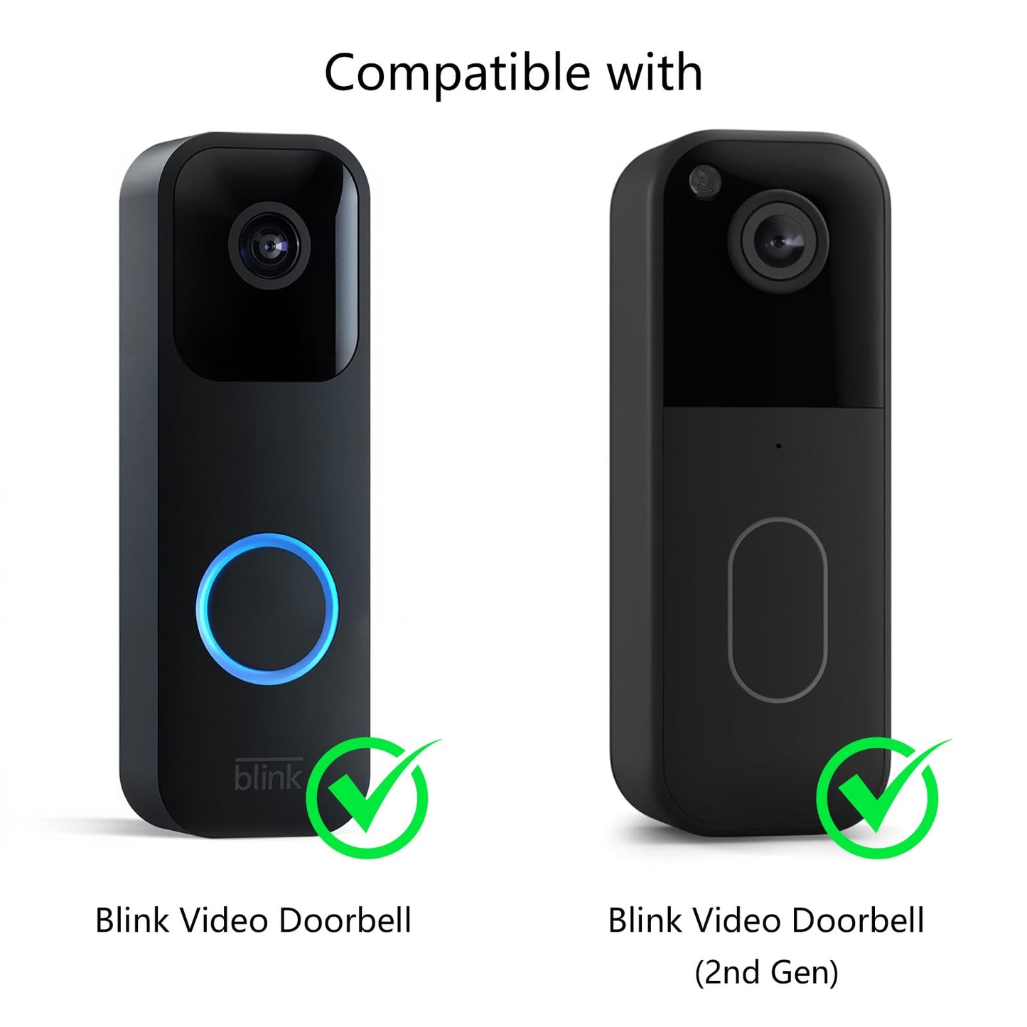 BITIWEND Wireless Doorbell Chime for Blink - Compatible with Blink Video Doorbell and Blink Video Doorbell (2nd Gen) with Wired Transmitter (1 Video Doorbell Extender 1 Receiver）