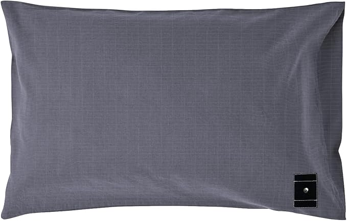 Grounding Pillowcase with Grounding Cord, Grounding Pillowcase Queen Contains Silver Fibers, Conductive Cotton Grounding Pillow Case, Improve Sleep, Relieve Pain (20x30IN, Grey)