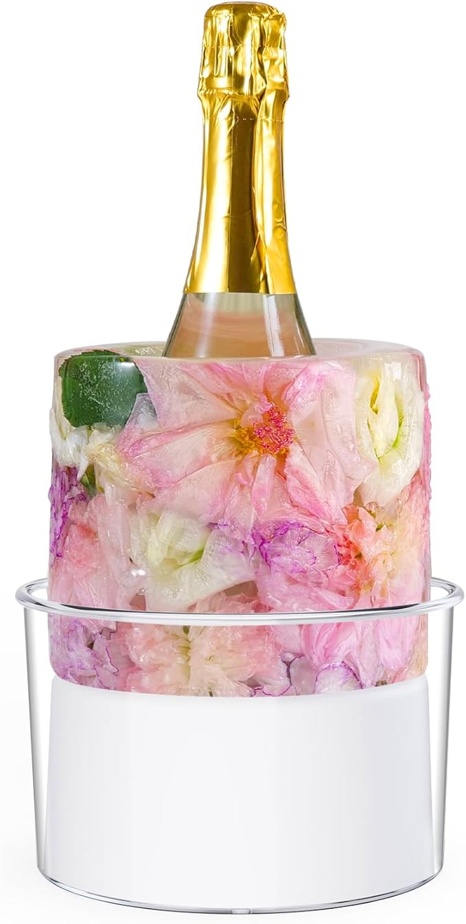 Ice Bucket Mold, DIY Acrylic Ice Mold Wine Bottle Chiller,DIY Ice Bucket Mold for Wine Champagne and Cocktails,Ideal Gift ...