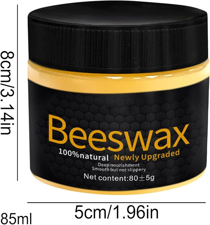 Furniture Wax - Natural Beeswax Polish, Scratch-Covering Wood with Deep Nourishment, Protective Finish for Tables, Cabinets, and Floors, Long-Lasting Shine for Home Wood Care