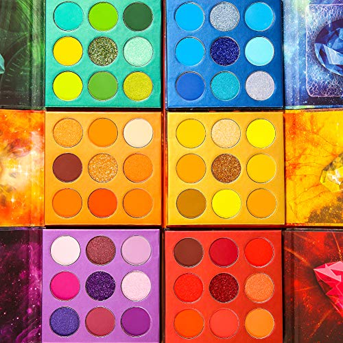 docolor Eyeshadow Palette 54Colors Gemstone Eye Shadow Palette Highly Pigmented Mattes Glitter Shimmers Smokey Cream Powde...