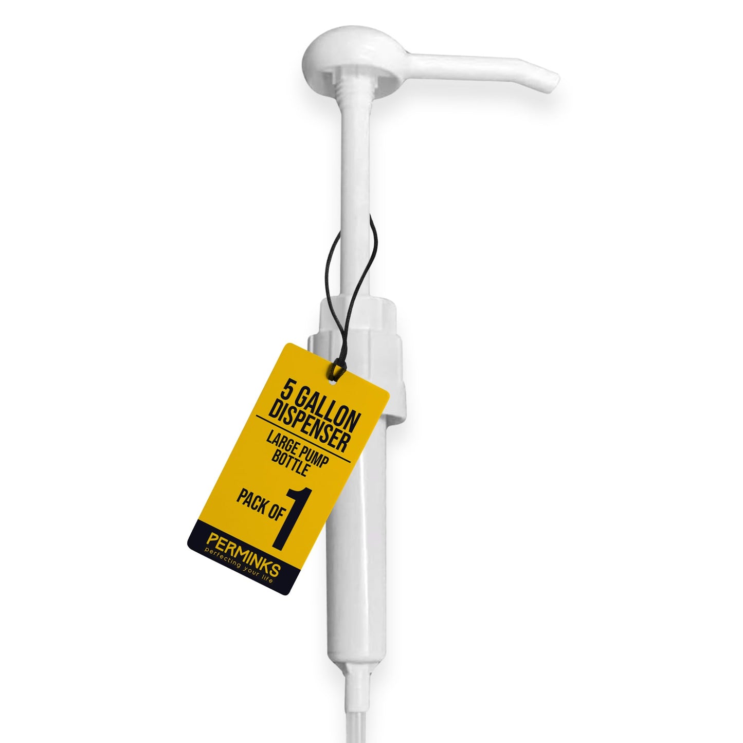 5 Gallon Pump Dispenser - Pump for 5 Gallon Bucket, Jug, Bottle, Large Container - Great for Shampoo & Conditioner, Laundry Detergent, Snow Cone Syrup, Bleach Liquid, Oil & More (Pack of 1)