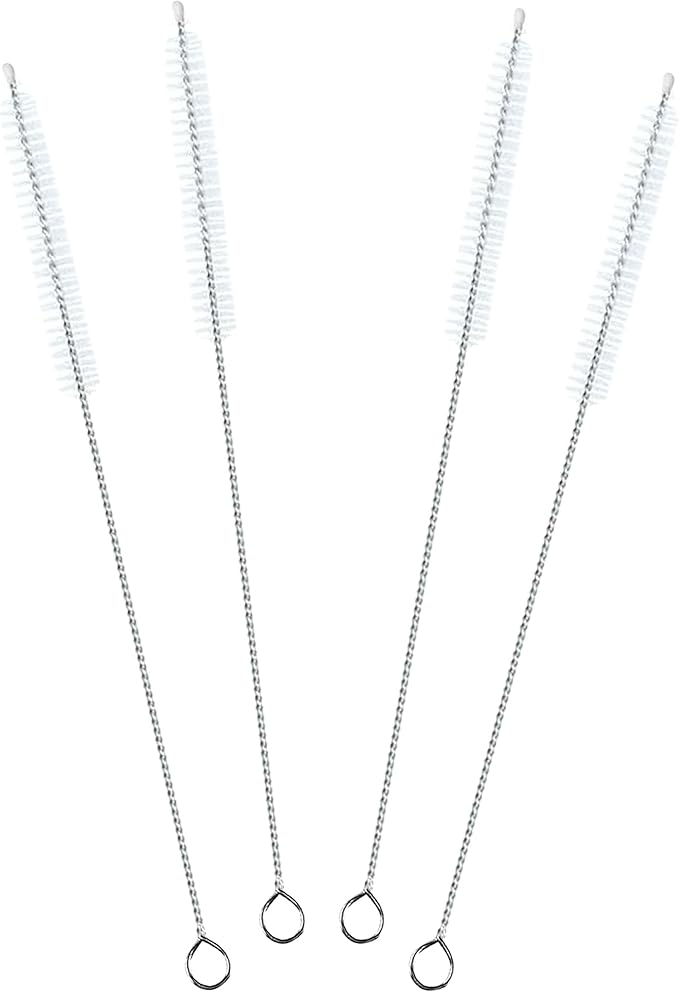ClDYAUST Straw Cleaner Brush Extra Long 12 Inch, Straw Brush Extra Long with 304 Stainless Steel, Straw Cleaning Brush Extra Long for Baby Bottles, Glass/Silicone Straws Piper Cleaners.