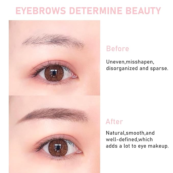 Black Eyebrow Pencil,1Pack Micro Brow Pencil Waterproof Smudgeproof,Ultra-Precise Tip Long-Lasting Eyebrow Pencils for Women Natural Looking Eyebrows,Built-In Spoolie Brush,06 Natural Black.