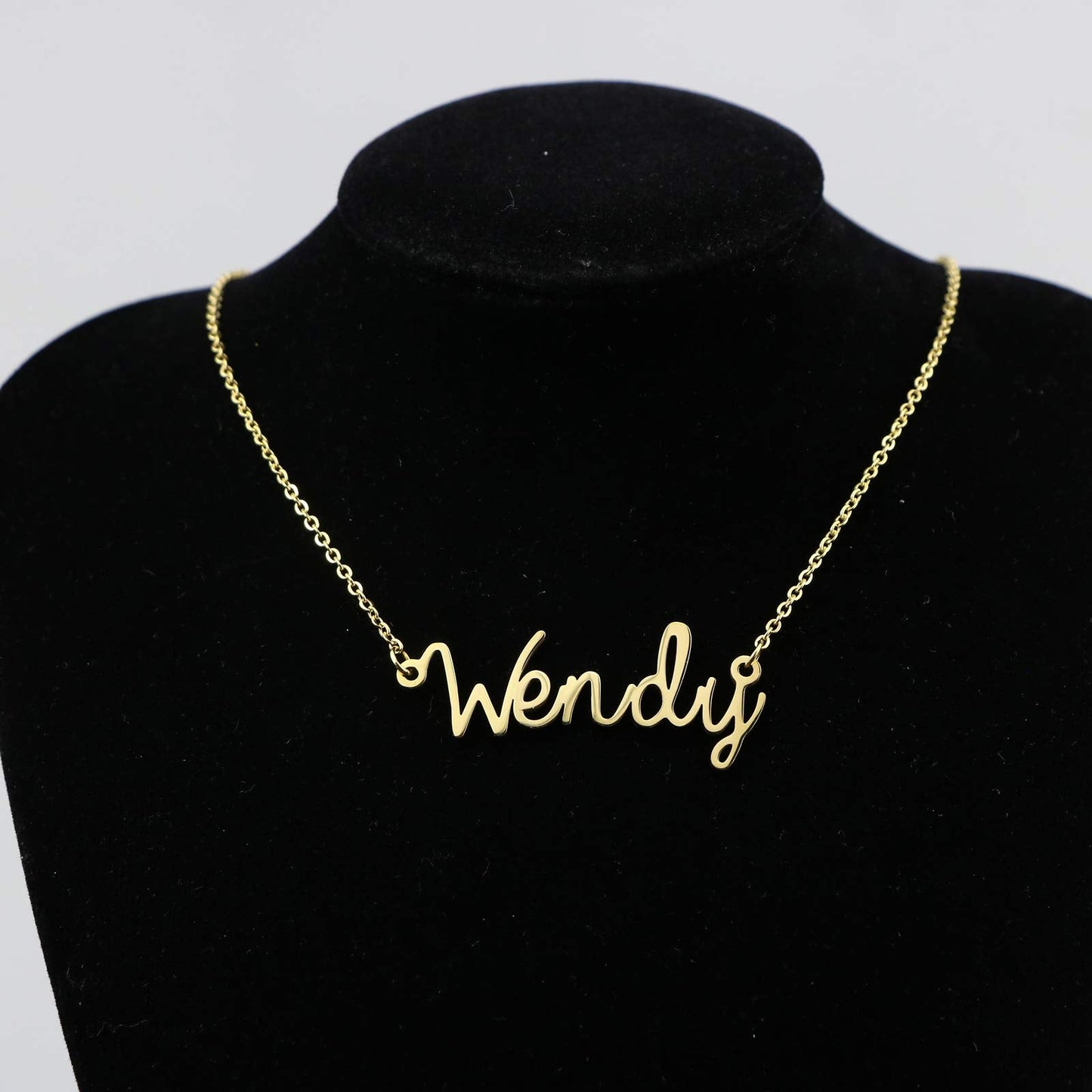 Personalized Name Necklace New Mom Bridesmaid Gift Jewelry for Wendy