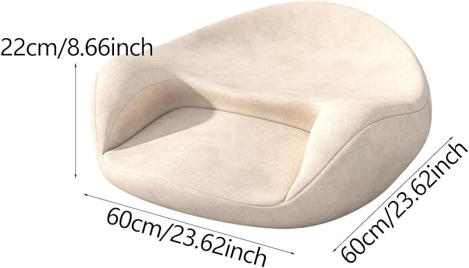 Meditation Cushion Yoga Mat Cushion Support Equipment Creative Seat Floor Pillow for Bedroom Tea Ceremony Sitting Living Room, Champagne