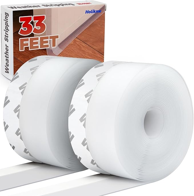 Holikme Weather Stripping 1 inch Width 33 Feet Length