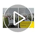 HOTEEL 10x30 Party Tent Outdoor Canopy Tent with Removable Sidewalls, White Tents for Parties Waterproof for Carpas Gazebo...
